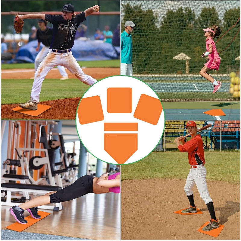 PRAOUTSAD Baseball & Softball 5 Piece Base Set + 5 Piece Plastic Training Balls - Improve Power and Agility - Baseballs Accessories Fun for All Ages - Image 4